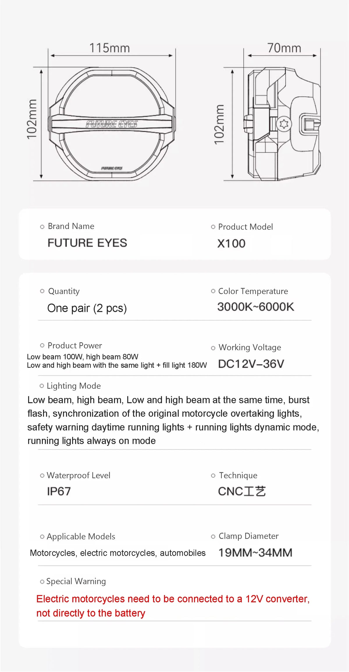 Future Eyes X100