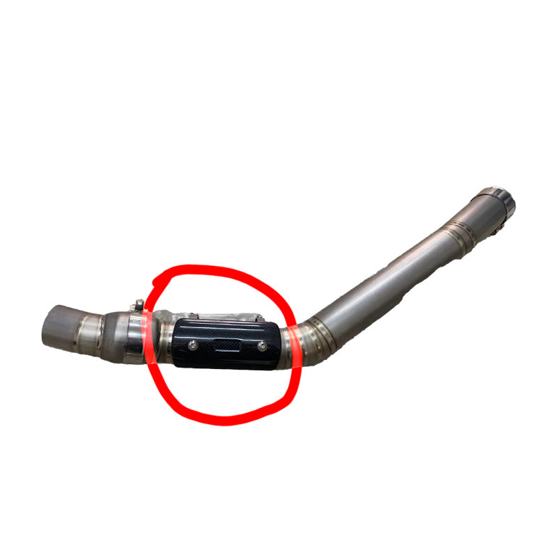 450RALLY Titanium alloy exhaust middle section (no catalyst)