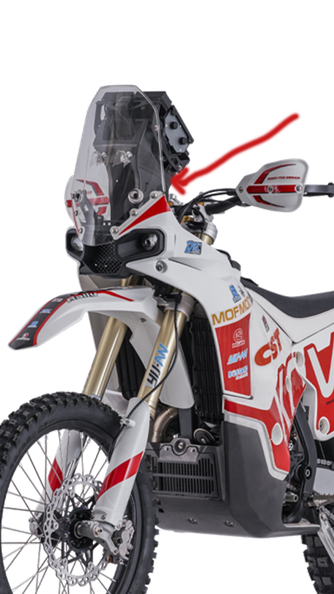 450RALLY Carbon fiber navigation tower (OEM)
