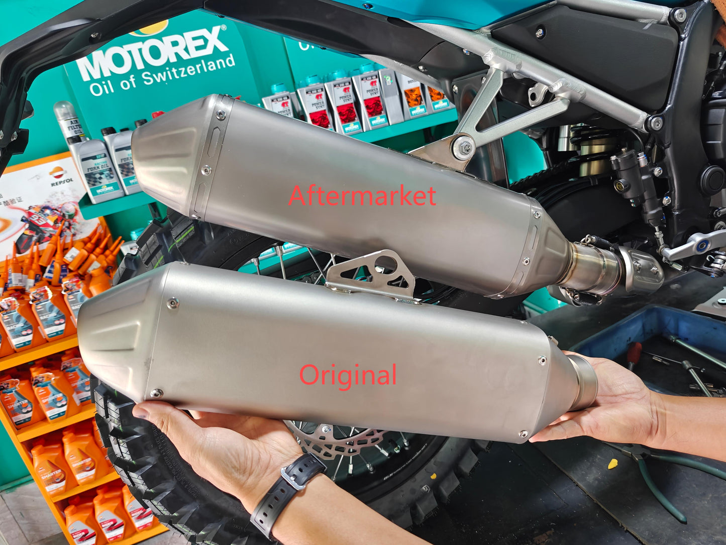 Kove 800X Titanium alloy exhaust + ECU (Aftermarket)