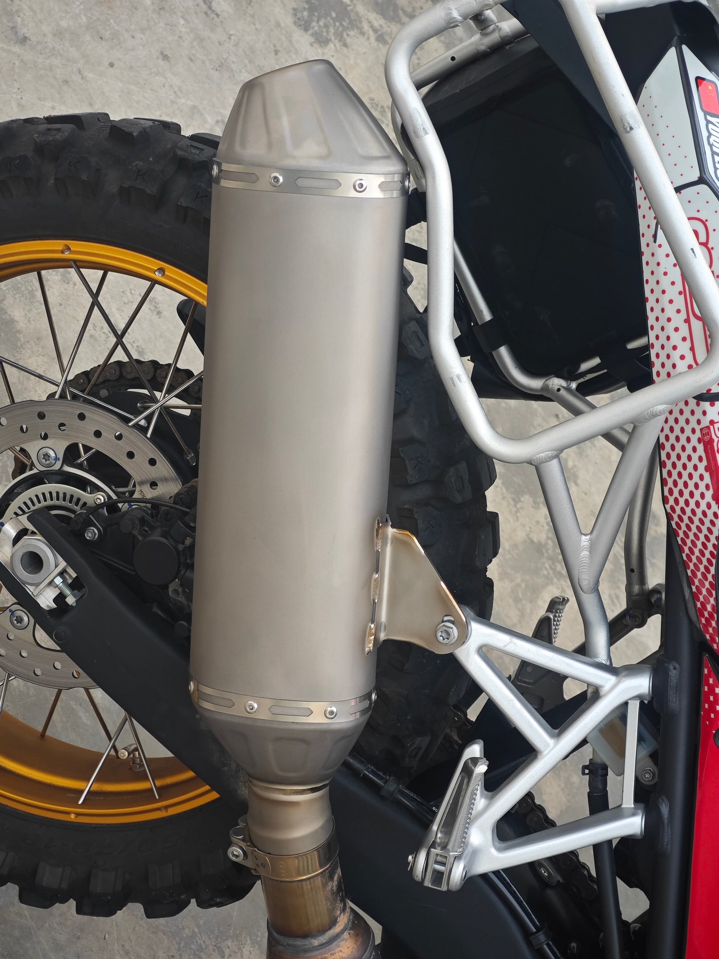 800X Titanium alloy exhaust(Rear section)