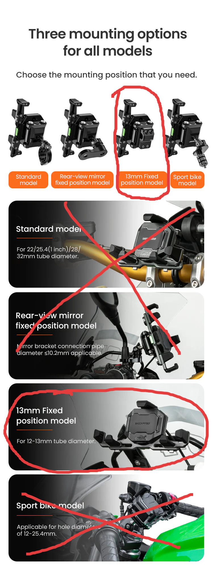 800MT-X Phone Holder (B)