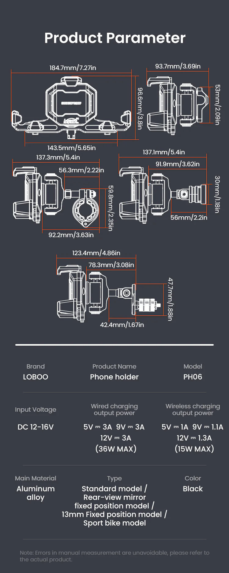 800MT-X Phone Holder (B)