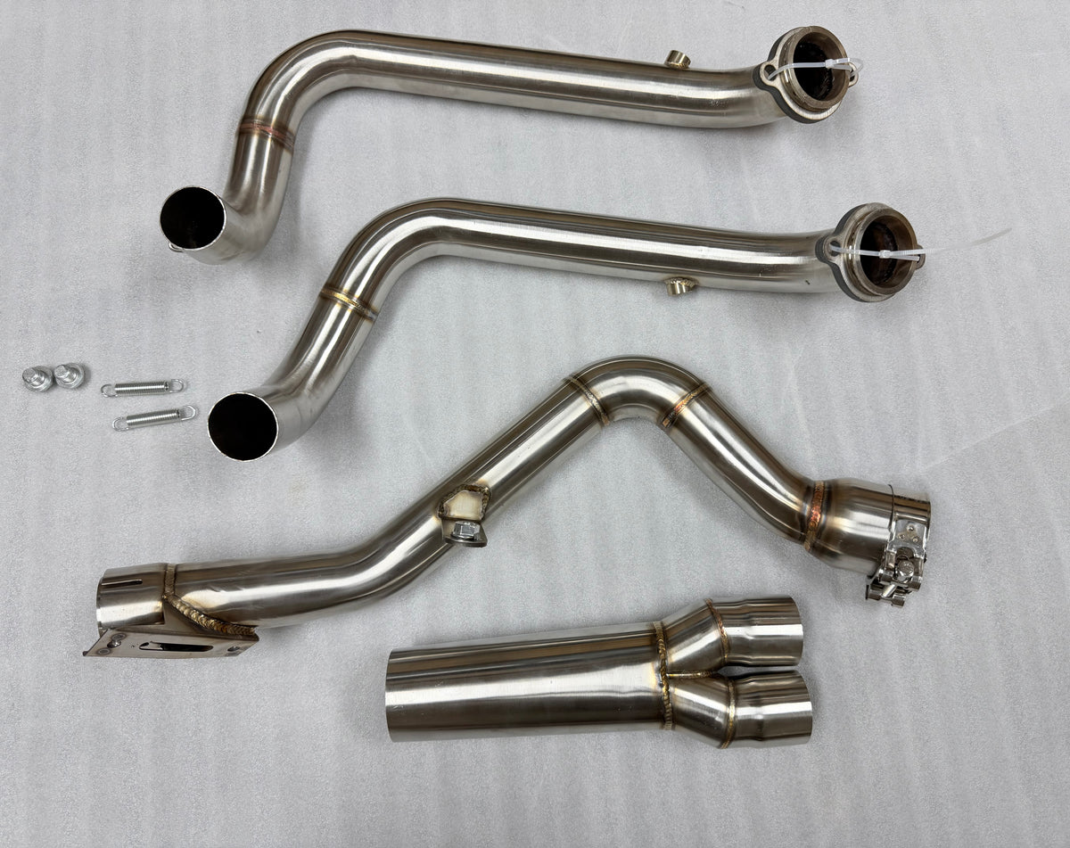 TRK902/X Headers & Mid-Pipes (De Cat)