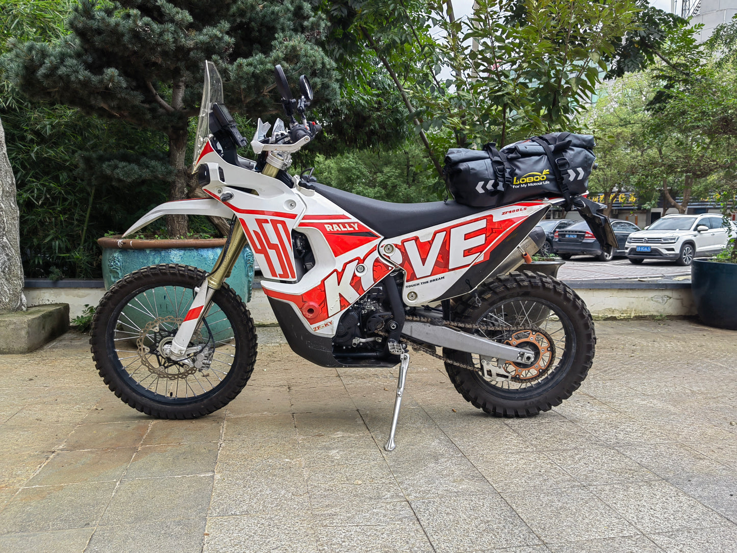 450rally enlarged windshield