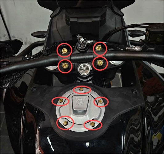 450MT Titanium alloy screws (9 pieces)