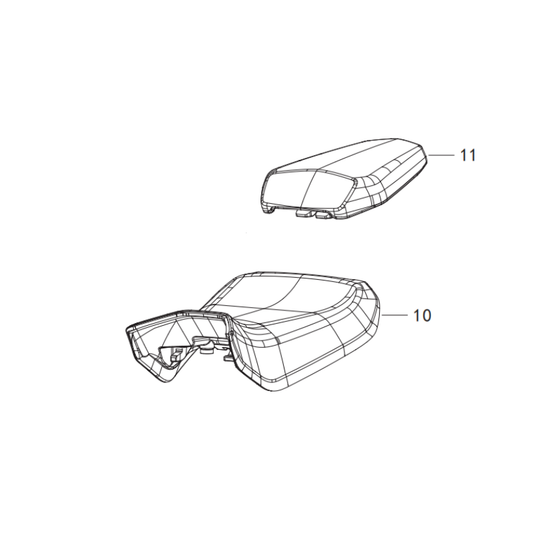 TRK902X FRONT/REAR SEAT