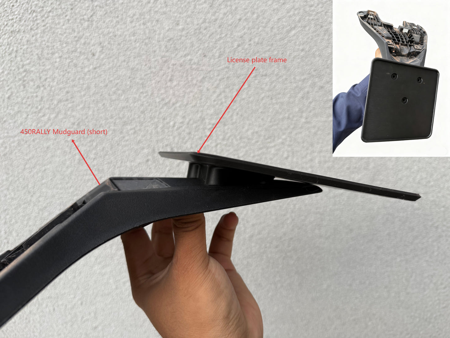 450RALLY License plate holder