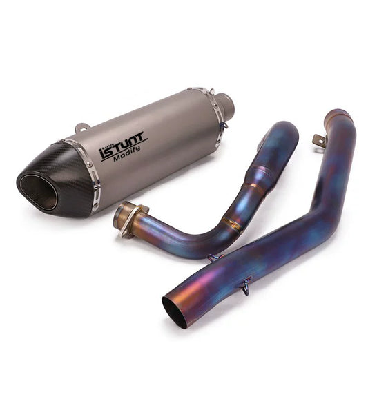 VOGE GY300 Full titanium alloy exhaust pipe