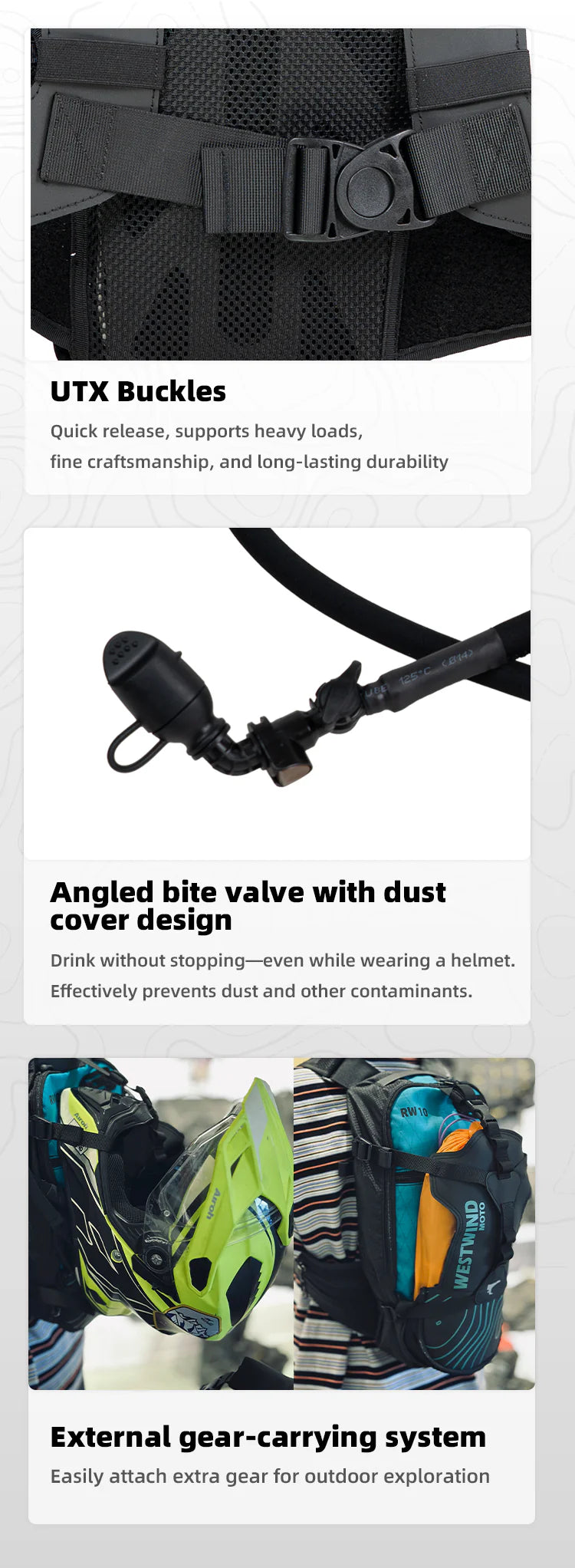 hydration backpack（B）