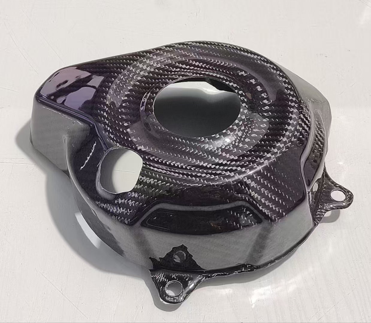 450MT Engine plastic protective cover（carbon fiber）