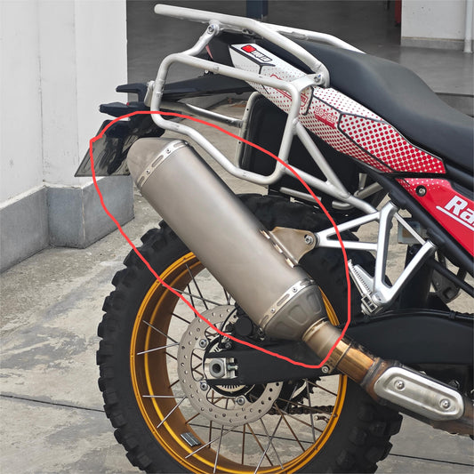 800X Titanium alloy rear exhaust